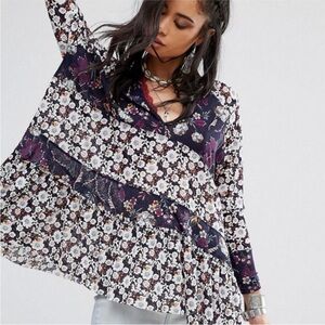 Free People Isabelle floral tunic